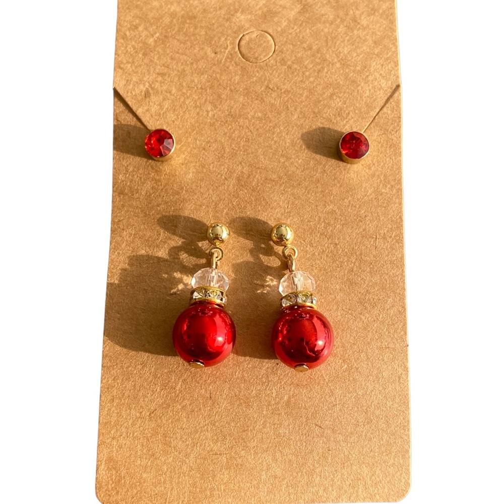 Christmas Earrings-Set of 2 Pairs